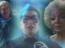A superhero looks confused while visions cloud his thinking in the film surge of power where's the smoke